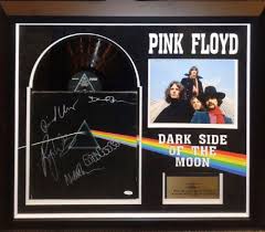 Pink Floyd The Dark Side Of The Moon Vinyl Lp Pink Floyd Dark Side Of The Moon Signed Album Lp Custom Framed Pink Floyd Dark Side Pink Floyd Vinyl Signs