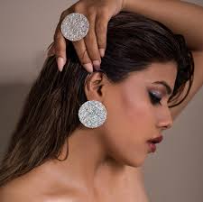 Big Flat Round Pearl Ring