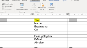 In unserer datenschutzerklärung haben wir alle wesentlichen informationen über unseren umgang mit ihren personenbezogenen daten und ihre diesbezüglichen rechte zusammengestellt. Word Basis Formular Entwicklertools Aktivieren Tabelle Einfugen Textfeld Kontrollkastchen Youtube
