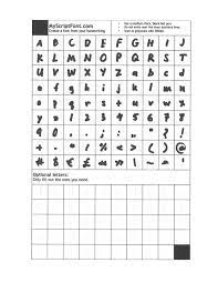 Next i printed the template and filled it using a black felt pen. Turning Your Handwriting Into A Font Is Stupid Easy