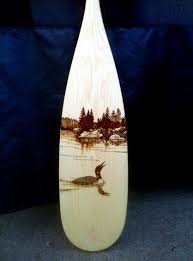 Another Loon Design I Used For My Oldest Daughters Paddle Painted Oars Wood Burning Art Painted Paddles