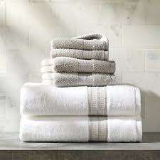 Shop rustic towels, southwestern bath towels & more. Better Homes Gardens American Made Bath Collection 6 Piece Set White With Pumice Stripe Walmart Com Towel Set Cotton Bath Towels Bath Towels