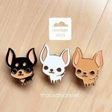 Enamel Pin Chihuahua Pin White Chi Etsy Chihuahua Drawing Chihuahua White Chihuahua