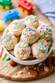 Fun & healthy first birthday cake alternatives. No Fuss Birthday Cake Fat Bombs Healthy Substitute
