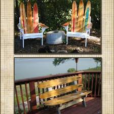 Waterski Bench Water Ski Decor Ski Decor Water Skis