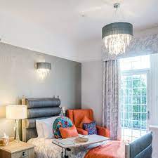 We have traditional alabaster glass shades and transitional frosted glass shades that look stunning in a living room or dining room. Halle Wall Light Grey Crystal Cw Shade