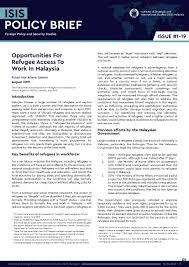 Construction worker jobs in malaysia. Opportunities For Refugee Access To Work In Malaysia Isis