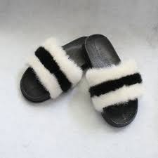 2018 New Designwholesale Adult Women Custom Logo Sandals Plush Mink Fur Slides Buy Fur Slippers Mink Fur Slippers Mink Slides Product On Alibaba Com
