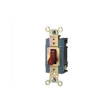 If it helps, the this light switch turns on two seperate ceiling lights in the bedroom. Eaton Wiring 15 Amp Lighted Toggle Switch W Pilot Light Single Pole 14 10 Awg 120v Red Eaton Wiring Ah1201pl Homelectrical Com