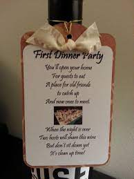 We appreciate the togetherness even more, and a dinner party feels even more like a big deal. First Dinner Party Tag Jar Gifts Gifts Gift Baskets