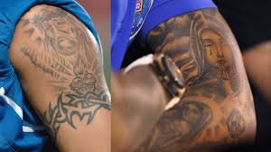 Along with the trophy design, neymar opted to add three swallows behind his left ear with the birds said to signify 'honour, respect, courage. Here Are The Best Fifa World Cup 2018 Tattoos Neymar Messi Tattoos Gq India