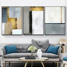 Abstract Black And Gold Acrylic Painting Set Of 3 Wall Art Geometric Art Acrylic Paintings On Canvas Etsy Art Collage Wall Abstract Wall Art 3 Piece Wall Art