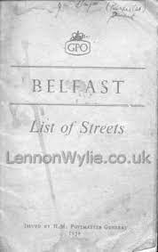 Mary lived on april 2 1911, in earl street, dock ward (belfast clifton), antrim, ireland. 1959 List Of Streets