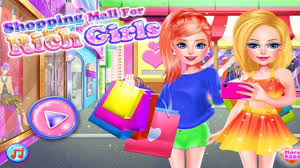 Shopping Mall For Rich Girls Fun Makeup Makeover Dress Up Salon S Shopping Games For Kids Fun Games For Kids Rich Girl