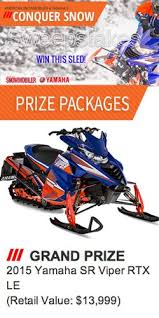 Win A Yamaha Sr Viper Rtx Le Snowmobile Sleds Yamaha Sled Viper