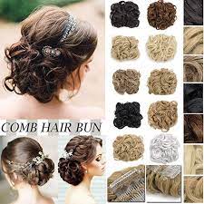 5 out of 5 stars. Hair Bun Extension With Elatsic Drawstring Claw Comb Ponytail Messy Chignon Updo Ponytail Scrunchie Natural Hair Extensions Messy Curly Hair Bun Hairstyles