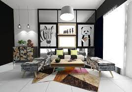 Interior ruang tamu gaya rustic. Desain Interior Ruang Tamu Minimalis Gumilar Reka Interior 087737597599
