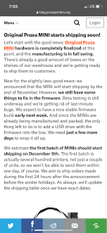 Unofficial Prusa Mini Wait Thread Page 21 General Discussion Announcements And Releases Prusa3d Forum
