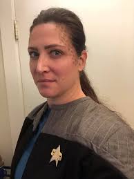 Everyone loved my Caitian in a Star Trek Discovery uniform, so I drew an  Edosian in one.