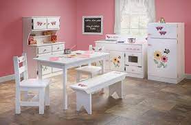 4 out of 5 stars with 5 ratings. Complete Kitchen Play Set Amish Handmade White With Adorable Stencils Play Furniture Kids Chairs Kids Play Kitchen