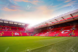 Anfield was built in 1884 and is hosting liverpool home matches since the team was formed in 1892. Liverpool United Kingdom May 17 2018 Anfield Stadium The Stock Photo Picture And Royalty Free Image Image 108015128