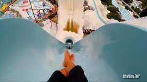Hd Summit Plummet 120 Feet Tall Free Fall Body Water Slide Disney S Water Park Youtube
