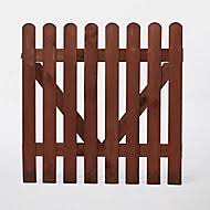 Portillon Cloture Bois Blooma Mekong Marron 100 X H 100 Cm Castorama