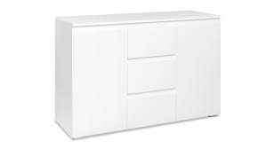 Das highboard ist ein mix aus kommode und halbhohem schrank. Sideboard Blanc 4 Grifflose Kommode In Weiss 120 Cm Breit