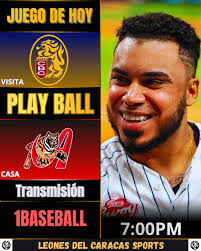 JORNADA DE HOY.🦁🔥⚾ Hoy nos estaremos enfrentando a los Tigres de Aragua  en Maracay. Al MIOO VOOY🦁🤩 ⌚Hora del juego 7:00PM 🏟️Estadio José Pérez  Colmenares 📺Transmisión 1Baseball Ruge León 🤩 #caraquistasfans  #LeonesDelCaracas #