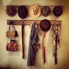 27 Brilliant Hat Rack Ideas For Your Next Diy Project Hatrack Hat Rack Diy Cowboy Furniture Diyproject Diy Hat Rack Hat Rack Rack Ideas