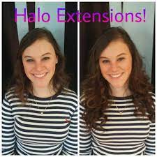 Another Happy Halo Couture Hair Extension Client Hair Design By Tina At Elle Salon Ltd Halo Couture Hair Extensions Halo Couture Halo Extensions