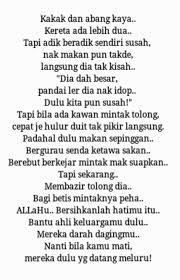 Adik, cinta mungkin akan membuatmu terluka, tapi jangan lupa bahwa ia juga yang akan membuatmu semakin dewasa. Facebook