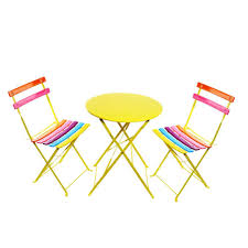 Alpine Corporation Rainbow 3 Piece 28 In Tall Metal Outdoor Bistro Set In 2020 Outdoor Bistro Set Outdoor Patio Set Bistro Set
