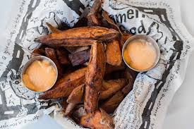 Sweet potatoes aren't all orange, they're white too. Sea Islands Sweet Potato Fries Possibly The Best