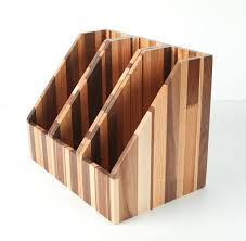Upcycled Reclaimed Recyled Wood File Holder By Mitztakahashi 80 00 Diy Magazine Holder Diy Holder Wood File