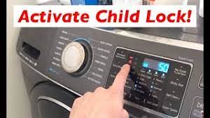 The child lock light will go out. Turn On Child Lock Samsung Washer Dryer In 3 Seconds Youtube