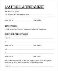 You can get advice from a professional if your will is not straightforward, for example: Free 9 Simple Will Forms In Ms Word Pdf