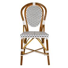White Black Mediterranean Bistro Chair E Bistro Chairs French Bistro Chairs Bistro Furniture
