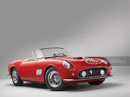 Since 2008, eight ferrari 250 gt california spiders have sold for more than $10 million, with the highest price doubling in that time. 1962 Ferrari 250 Gt Swb California Spyder Monterey 2012 Rm Sotheby S
