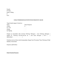 Check spelling or type a new query. Surat Permohonan Penutupan Rekening Bank Perusahaan