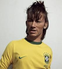 Here's Brazilian footballer Neymar. Sort of. Well, it's his wax figure. I  love that the artists included his mall bangs and sort...