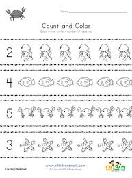 ocean count and color worksheet all kids network