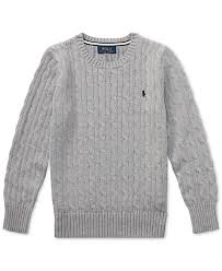 Bowknot stripe toddler boy cable knit sweater , boys cotton jumpers long sleeves. Polo Ralph Lauren Big Boys Cable Knit Cotton Sweater Reviews Sweaters Kids Macy S
