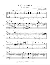 Tap the video and start jamming! Christina Perri A Thousand Years Simple Piano Sheet Music Arrangement Sophie Sauveterre