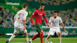 International match match portugal vs spain 07.10.2020. Ronaldo Portugal Gegen Spanien Im Alu Pech Eurosport