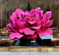 Wholesale large outdoor fiberglass flower sculpture ...