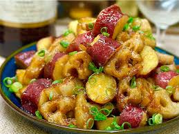 レシピ】さつまいもとれんこんの和風甘酢炒め - しにゃごはん blog