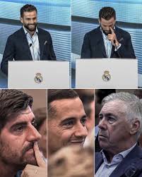 Nacho got emotional during his farewell ceremony which Carlo Ancelotti,  Lucas Vazquez and Thibaut Courtois among other players attended to 🥹 A  Real Madrid legend 👏