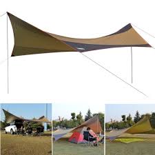 A range of tent canopies and enclosed extensions for tents. Large Tent Tarp 18x18ft 5 8 Person Lightweight Shelter Tent Sun Shade Awning Canopy With Tarp Poles Ripstop Portable Waterproof Sun Proof For Camping Hiking Fishing Picnic Walmart Com Walmart Com