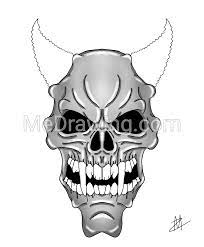 Purple Zombie Demon Skull Black And White Drawing Black And White Drawing Colorful Drawings Skull